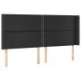 Kopfteil mit LED, schwarzem Kunstleder, 203 x 16 x 118/128 cm von , Kopf- und Fußteile - Ref: Foro24-3124016, Preis: 113,40 €...