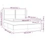 Box spring bed with black fabric mattress 160x200 cm by , Beds and slatted bases - Ref: Foro24-3127895, Price: 545,13 €, Disc...