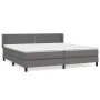Box spring bed with gray synthetic leather mattress 200x200 cm by , Beds and slatted bases - Ref: Foro24-3130743, Price: 606,...