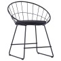 Esszimmerstühle, Kunstledersitze, 2 Stück, schwarzer Stahl von vidaXL, Essstühle - Ref: Foro24-247274, Preis: 89,69 €, Rabatt: %
