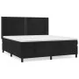Box spring bed with black velvet mattress 160x200 cm by , Beds and slatted bases - Ref: Foro24-3132629, Price: 543,48 €, Disc...