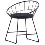 Esszimmerstühle, Kunstledersitze, 2 Stück, schwarzer Stahl von vidaXL, Essstühle - Ref: Foro24-247274, Preis: 89,69 €, Rabatt: %