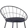 Dining Chairs Faux Leather Seats 2 Pcs Black Steel by vidaXL, dining chairs - Ref: Foro24-247274, Price: 88,79 €, Discount: %