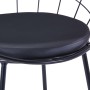Esszimmerstühle, Kunstledersitze, 2 Stück, schwarzer Stahl von vidaXL, Essstühle - Ref: Foro24-247274, Preis: 89,69 €, Rabatt: %