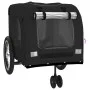 Remolque de bicicleta mascotas hierro tela Oxford negro de , Cochecitos para mascotas - Ref: Foro24-93856, Precio: 101,05 €, ...