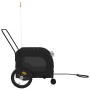 Haustier-Fahrradanhänger, Eisen-Oxford-Stoff, Schwarz von , Kinderwagen für Haustiere - Ref: Foro24-93856, Preis: 102,85 €, R...