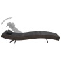 Brown Synthetic Rattan and Textilene Lounger by vidaXL, Loungers - Ref: Foro24-44895, Price: 124,82 €, Discount: %