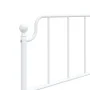Metal bed frame with headboard and footboard white 90x200 cm by , Beds and slatted bases - Ref: Foro24-373947, Price: 75,43 €...