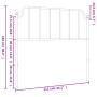 Kopfteil aus weißem Metall, 107 cm von , Kopf- und Fußteile - Ref: Foro24-373966, Preis: 24,42 €, Rabatt: %