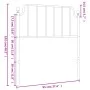 Cabecero de metal blanco 90 cm de , Cabeceros y pies de cama - Ref: Foro24-373964, Precio: 21,94 €, Descuento: %