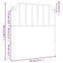 Kopfteil aus weißem Metall, 90 cm von , Kopf- und Fußteile - Ref: Foro24-373964, Preis: 22,26 €, Rabatt: %