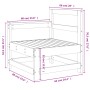 Garten-Ecksofa aus massivem Kiefernholz von , Modulare Sofas für den Außenbereich - Ref: Foro24-825500, Preis: 56,47 €, Rabat...