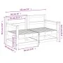 Garten-Ecksofas 2 Stk. Massivholz Kiefer honigbraun von , Modulare Sofas für den Außenbereich - Ref: Foro24-825509, Preis: 10...