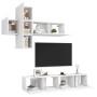 Set de muebles de salón TV 7 piezas madera de ingeniería blanco en Muebles TV | Comprar online en Foro24