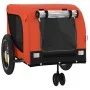 Remolque de bicicleta mascotas hierro tela Oxford naranja negro de , Cochecitos para mascotas - Ref: Foro24-94012, Precio: 96...