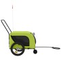 Haustier-Fahrradanhänger, Eisen-Oxford-Stoff, Grün, Schwarz von , Kinderwagen für Haustiere - Ref: Foro24-94025, Preis: 121,5...