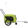 Remolque de bicicleta mascotas hierro tela Oxford verde negro de , Cochecitos para mascotas - Ref: Foro24-94025, Precio: 119,...