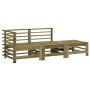 Garden furniture set 3 pieces impregnated pine wood by , Modular outdoor sofas - Ref: Foro24-825652, Price: 141,56 €, Discoun...