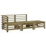 Garden furniture set 3 pieces impregnated pine wood by , Modular outdoor sofas - Ref: Foro24-825652, Price: 126,19 €, Discoun...