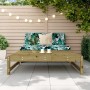 Impregnated pine wood garden stool 120x80 cm by , Modular outdoor sofas - Ref: Foro24-825715, Price: 92,95 €, Discount: %