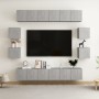 Set de muebles de salón 10 pzas madera ingeniería gris hormigón en Muebles TV | Comprar online en Foro24