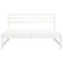 Zentrale Gartensofas, 2 Stück, weißes Kiefernholz, 120 x 80 cm von , Modulare Sofas für den Außenbereich - Ref: Foro24-825717...