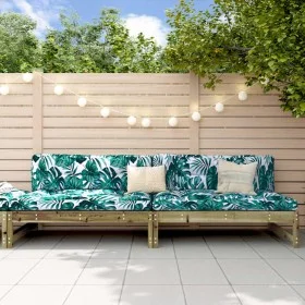 Central garden sofas 2 units impregnated pine wood 120x80cm by , Modular outdoor sofas - Ref: Foro24-825722, Price: 181,17 €,...
