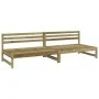 Central garden sofas 2 units impregnated pine wood 120x80cm by , Modular outdoor sofas - Ref: Foro24-825722, Price: 181,17 €,...
