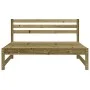 Central garden sofas 2 units impregnated pine wood 120x80cm by , Modular outdoor sofas - Ref: Foro24-825722, Price: 181,17 €,...