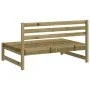 Central garden sofas 2 units impregnated pine wood 120x80cm by , Modular outdoor sofas - Ref: Foro24-825722, Price: 181,17 €,...