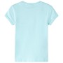 Helles Aquamarin-Kinder-T-Shirt 116 von , Kinder-T-Shirts - Ref: Foro24-11391, Preis: 8,39 €, Rabatt: %