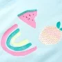 Camiseta infantil aguamarina claro 140 de , Camisetas para niños - Ref: Foro24-11393, Precio: 8,30 €, Descuento: %
