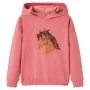 Sudadera infantil con capucha rosa palo 128 de , Camisetas para niños - Ref: Foro24-14037, Precio: 12,50 €, Descuento: %