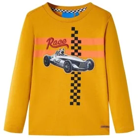 Langarm-T-Shirt für Kinder in der Farbe Ocker 140 von , Kinder-T-Shirts - Ref: Foro24-13078, Preis: 8,75 €, Rabatt: %