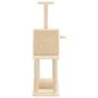Cat scratching post with cream sisal posts 122 cm by , Cat furniture - Ref: Foro24-172088, Price: 43,62 €, Discount: %