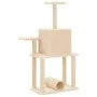 Cat scratching post with cream sisal posts 122 cm by , Cat furniture - Ref: Foro24-172088, Price: 43,62 €, Discount: %