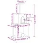 Kratzbaum für Katzen mit cremefarbenen Sisalstämmen, 122 cm von , Katzenmöbel - Ref: Foro24-172088, Preis: 43,62 €, Rabatt: %