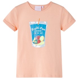 Camiseta infantil naranja claro 92
