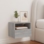 Mueble de pared TV madera de ingeniería gris Sonoma 40x30x30 cm de , Muebles TV - Ref: Foro24-836850, Precio: 28,39 €, Descue...