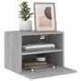 Sonoma grauer TV-Wandschrank aus Holzwerkstoff, 40 x 30 x 30 cm von , TV-Möbel - Ref: Foro24-836850, Preis: 27,99 €, Rabatt: %