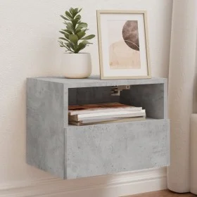 Concrete gray engineered wood TV wall cabinet 40x30x30 cm by , TV Furniture - Ref: Foro24-836846, Price: 28,52 €, Discount: %