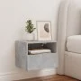 Concrete gray engineered wood TV wall cabinet 40x30x30 cm by , TV Furniture - Ref: Foro24-836846, Price: 28,52 €, Discount: %