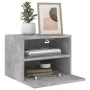 Concrete gray engineered wood TV wall cabinet 40x30x30 cm by , TV Furniture - Ref: Foro24-836846, Price: 28,52 €, Discount: %