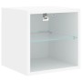 Muebles de TV de pared con luces LED 2 uds blanco 30x28,5x30 cm de , Muebles TV - Ref: Foro24-836974, Precio: 39,91 €, Descue...