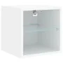 Wand-TV-Schränke mit LED-Leuchten, 2 Stück, weiß, 30 x 28,5 x 30 cm von , TV-Möbel - Ref: Foro24-836974, Preis: 39,48 €, Raba...