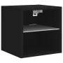 Wand-TV-Schränke mit LED-Leuchten, 2 Stück, schwarz, 30 x 28,5 x 30 cm von , TV-Möbel - Ref: Foro24-836976, Preis: 40,79 €, R...