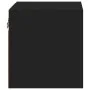 Wall TV cabinets with LED lights 2 pcs black 30x28.5x30 cm by , TV Furniture - Ref: Foro24-836976, Price: 40,73 €, Discount: %