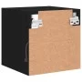 Wall TV cabinets with LED lights 2 pcs black 30x28.5x30 cm by , TV Furniture - Ref: Foro24-836976, Price: 40,73 €, Discount: %