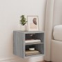 Wandmontierter TV-Schrank mit LED-Leuchten Sonomagrau 30x28,5x30 cm von , TV-Möbel - Ref: Foro24-836983, Preis: 27,00 €, Raba...