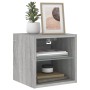 Wandmontierter TV-Schrank mit LED-Leuchten Sonomagrau 30x28,5x30 cm von , TV-Möbel - Ref: Foro24-836983, Preis: 27,00 €, Raba...